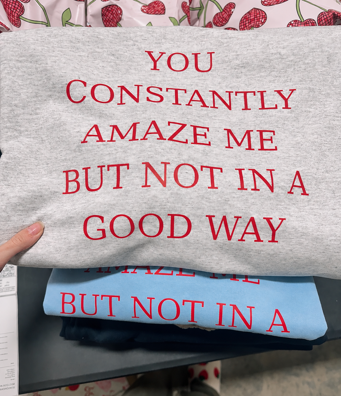 You Amaze Me Not in A Good Way
