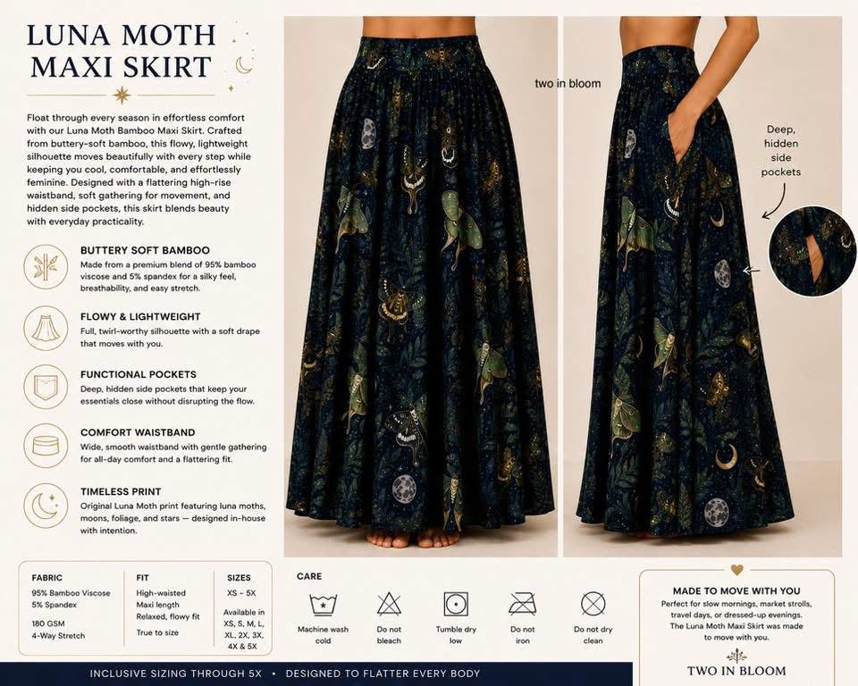 The Luna Moth Skirt PRE-ORDER