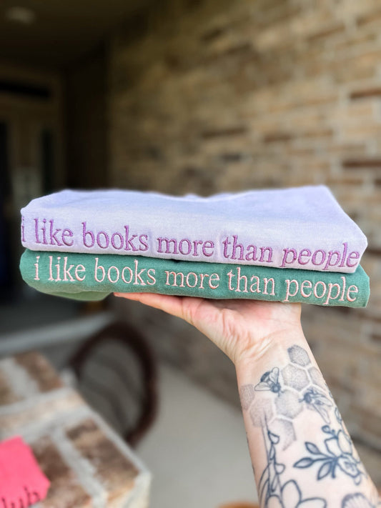 Like books more than people 📚