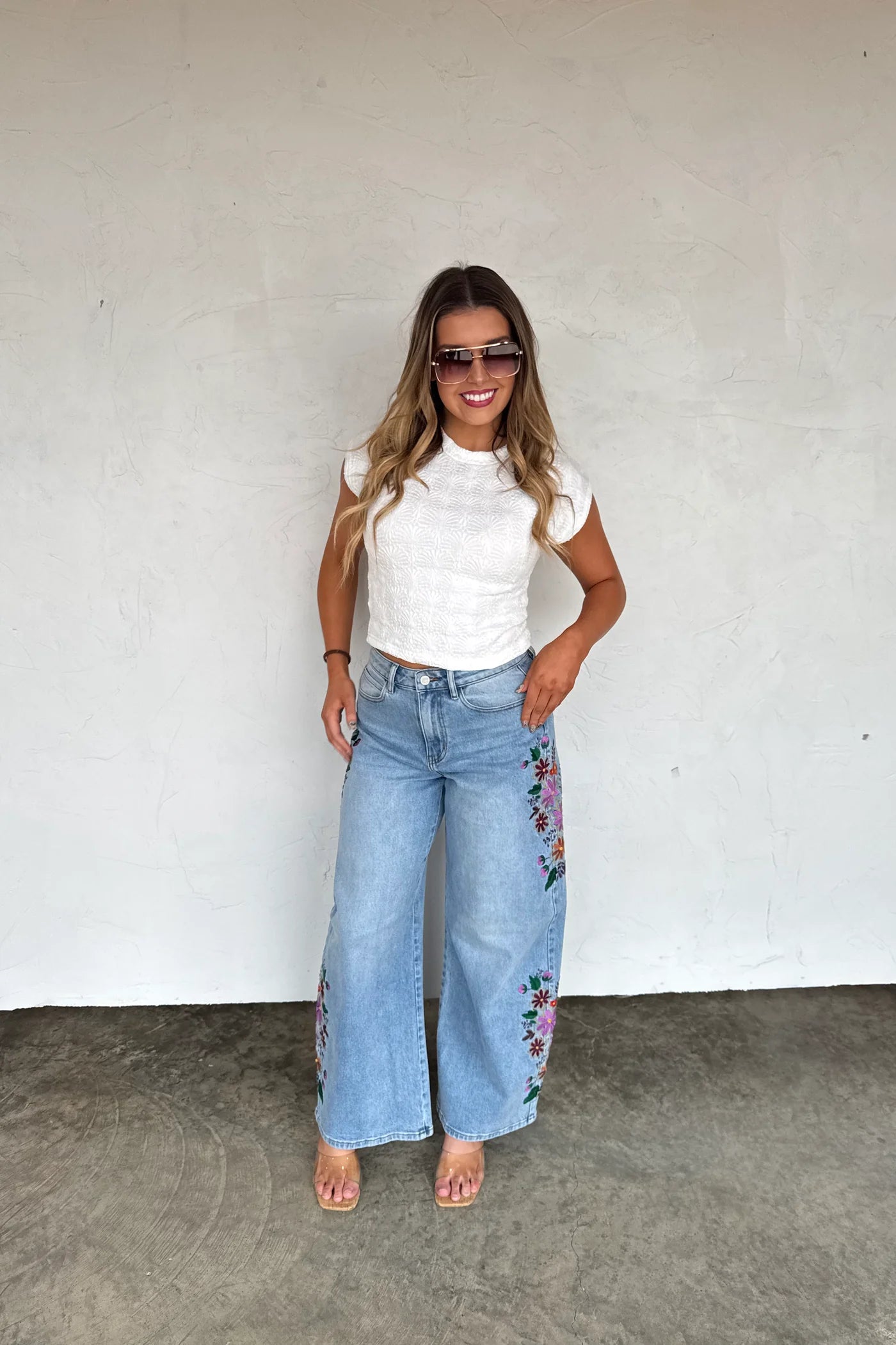 Evie Embroidered Jeans PRE-ORDER