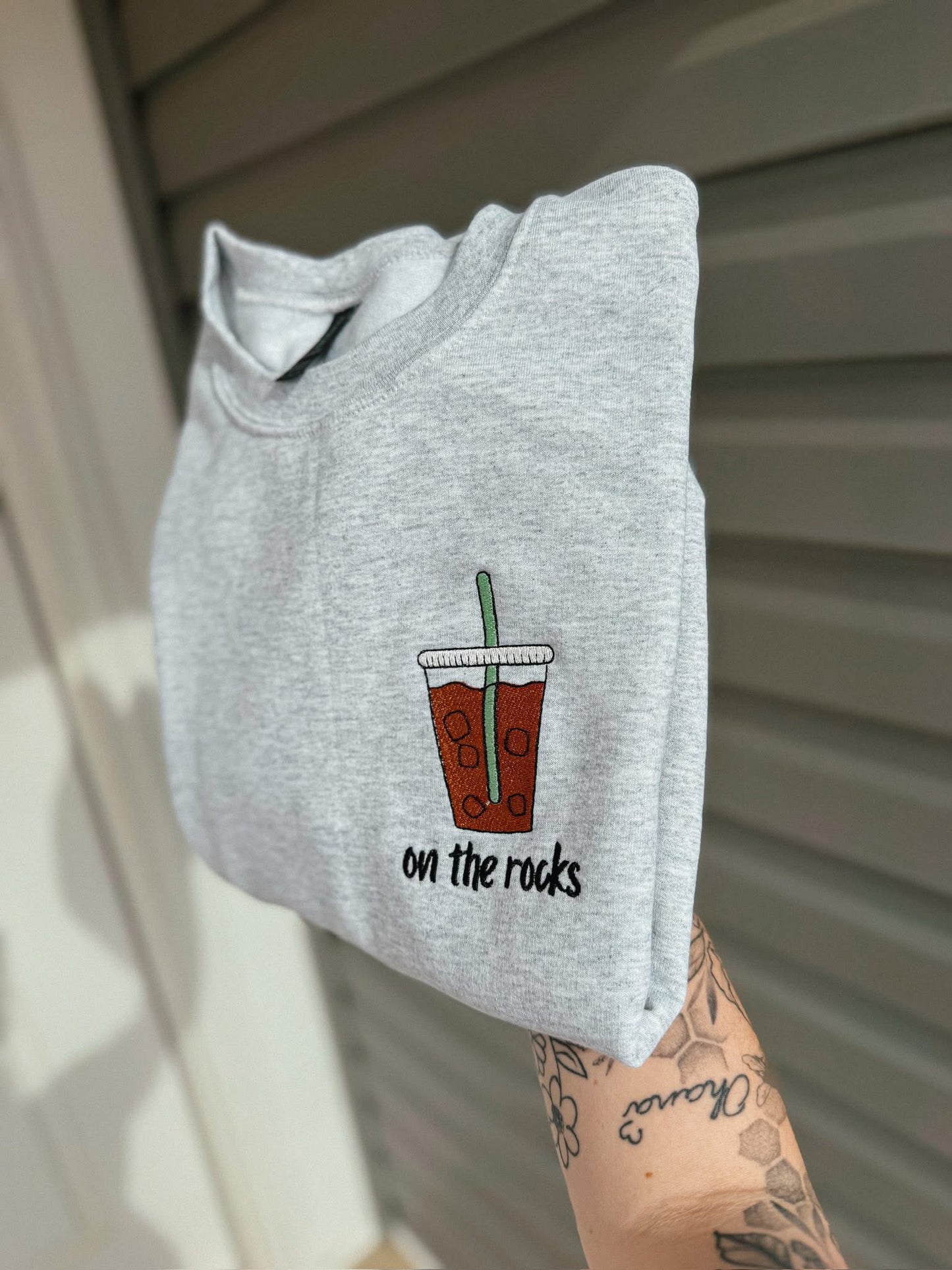 On the Rocks Embroidered Crew *VIP GROUP DEAL