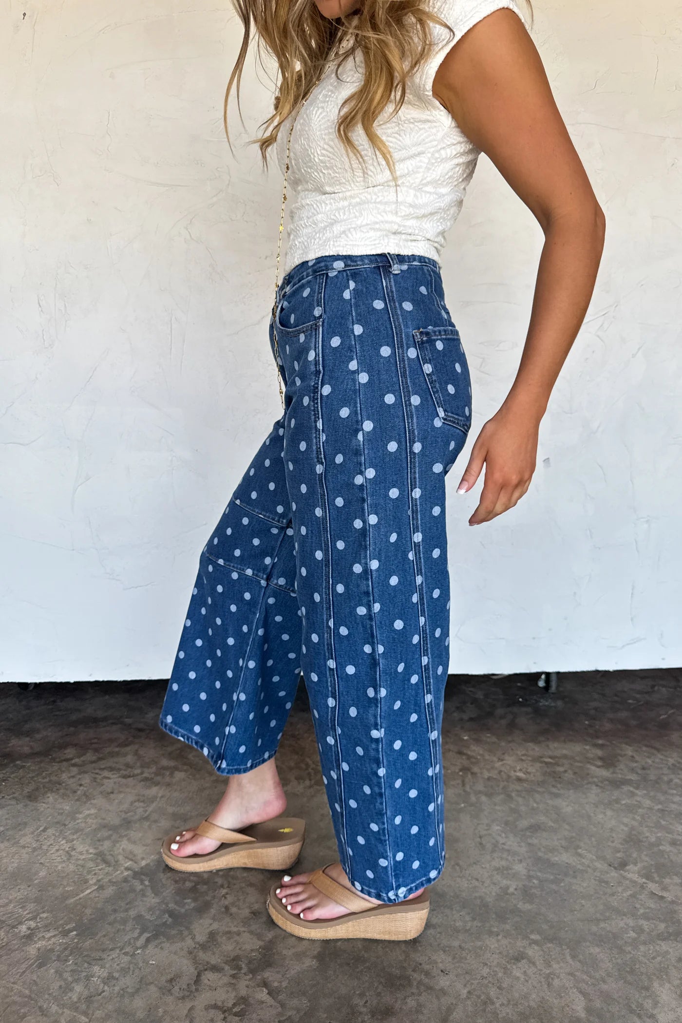 Darling Dot Barrel Jeans PRE-ORDER