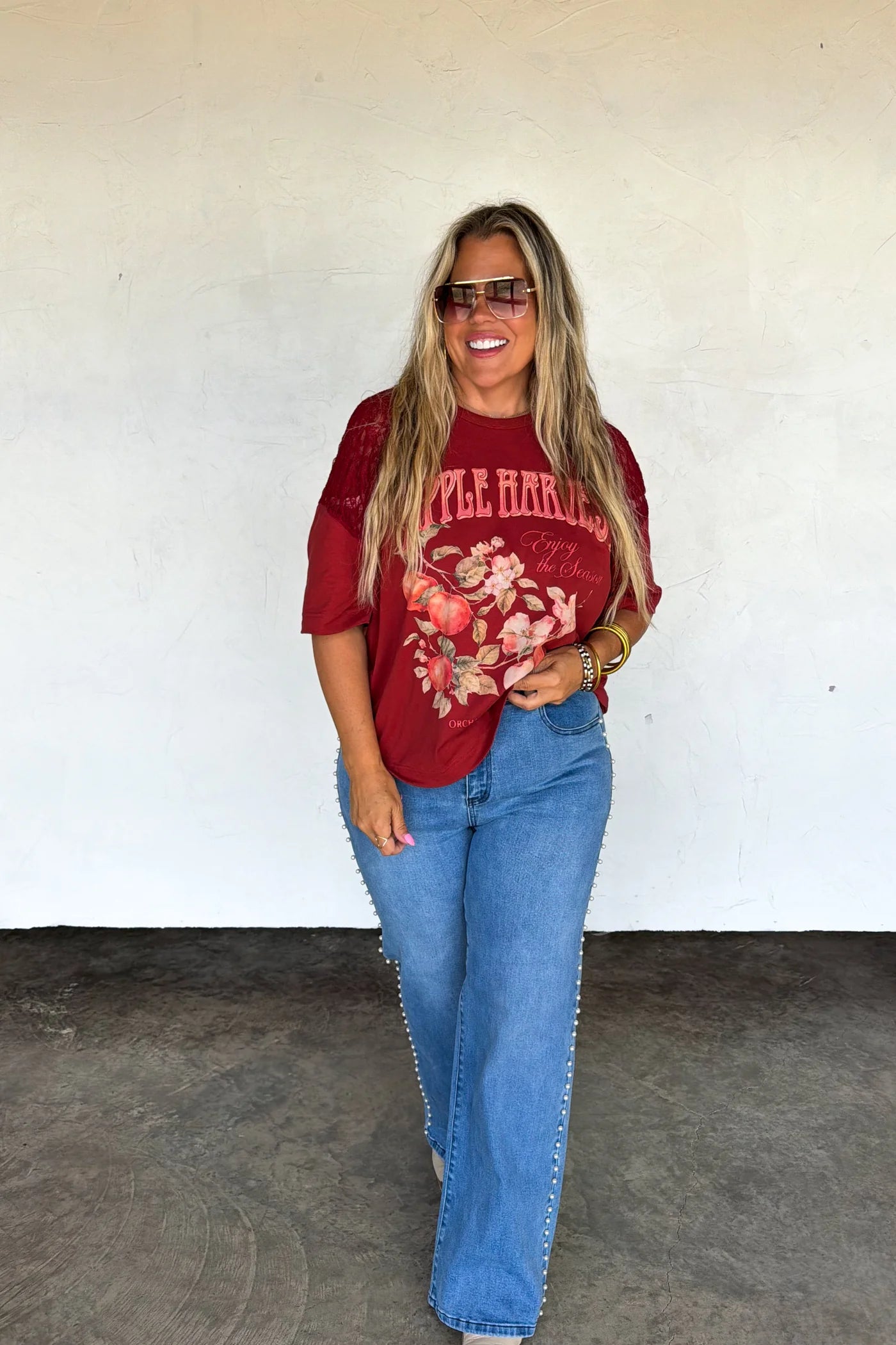 Fall Lace Graphic Tee PRE-ORDER