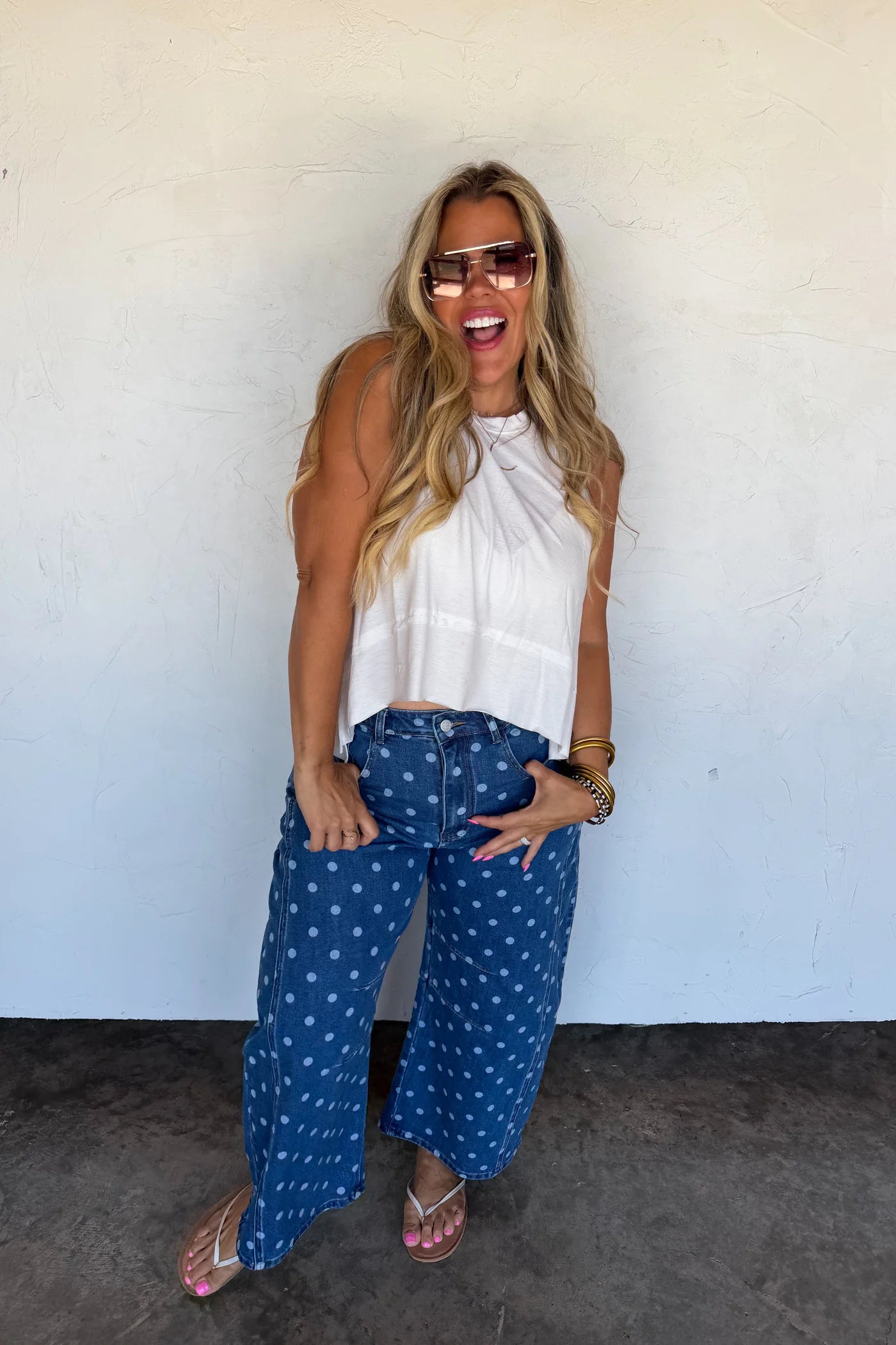 Darling Dot Barrel Jeans PRE-ORDER