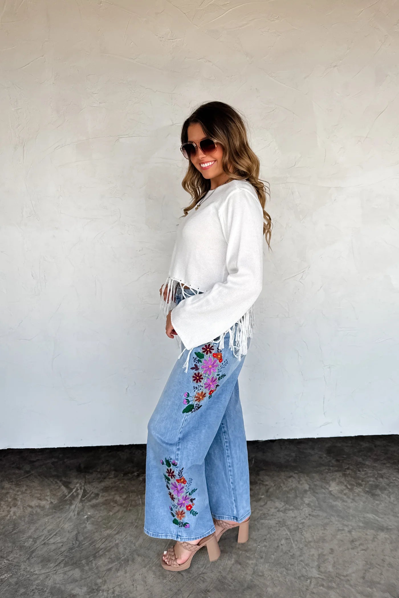 Evie Embroidered Jeans PRE-ORDER