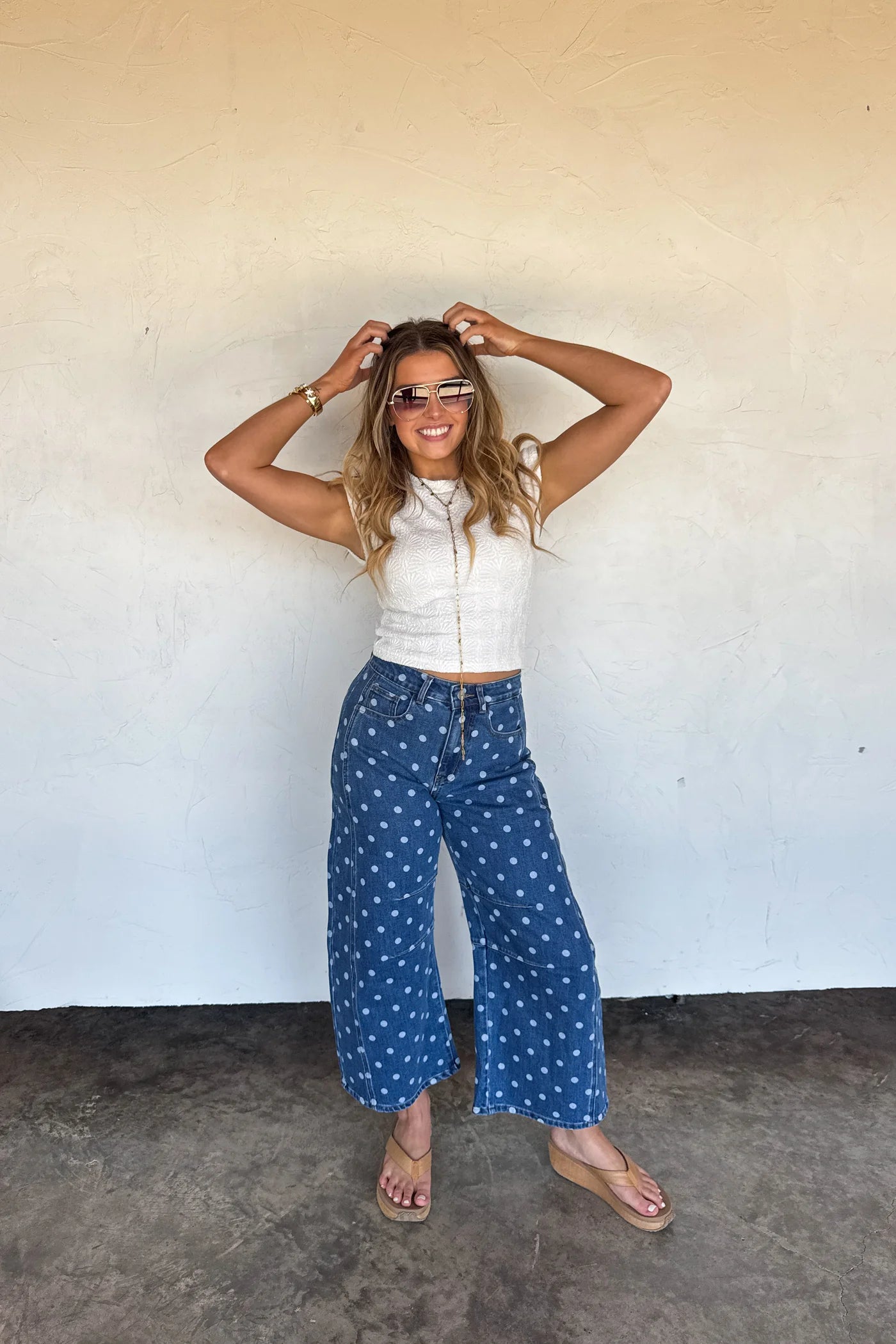 Darling Dot Barrel Jeans PRE-ORDER