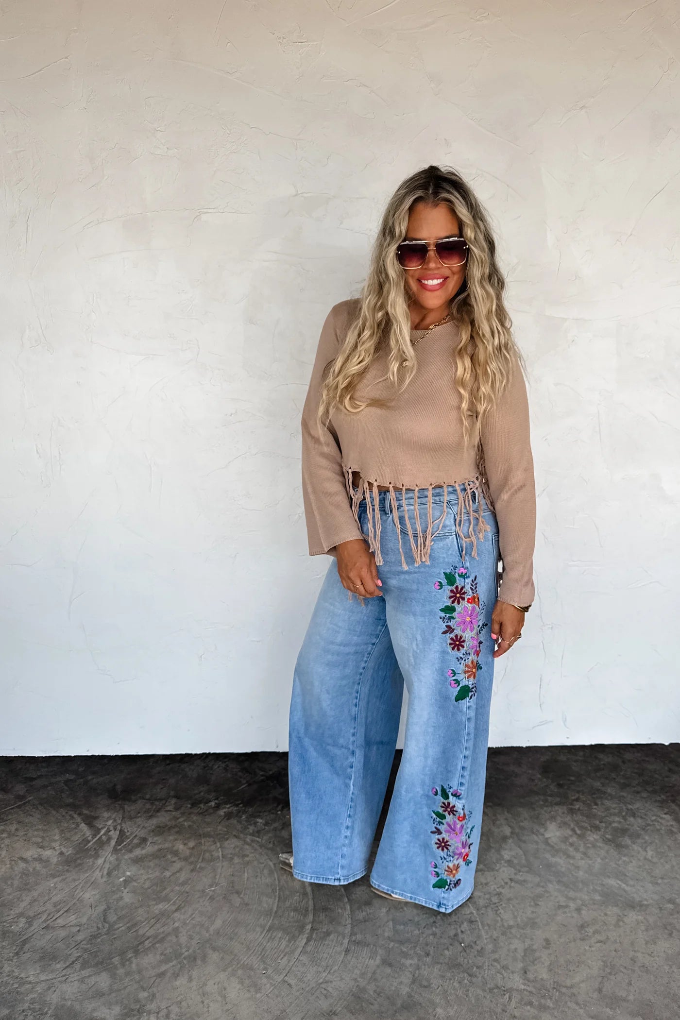 Evie Embroidered Jeans PRE-ORDER