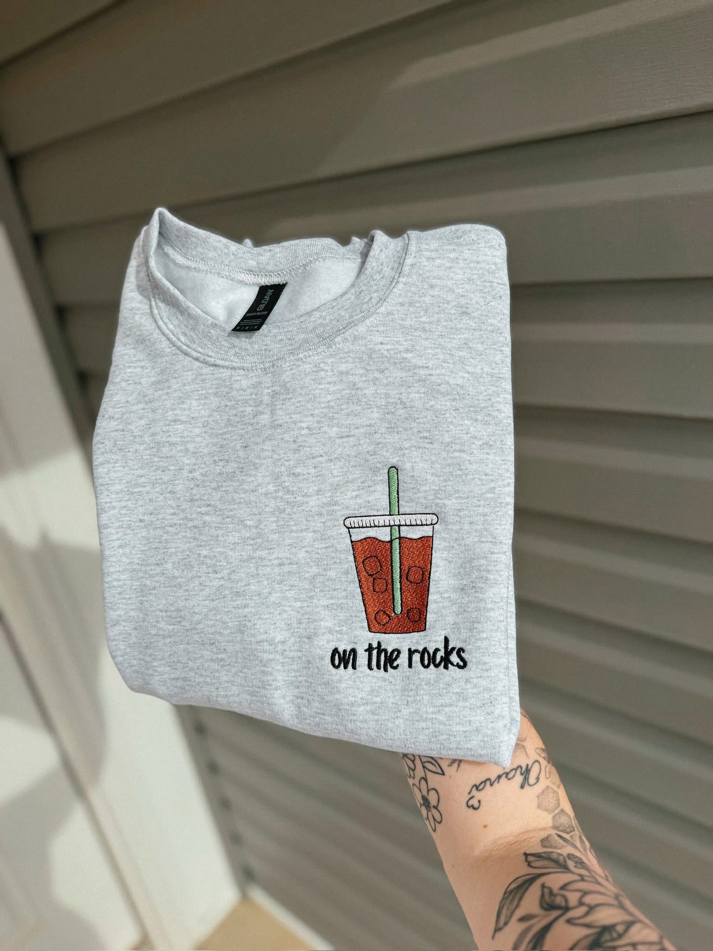 On the Rocks Embroidered Crew *VIP GROUP DEAL