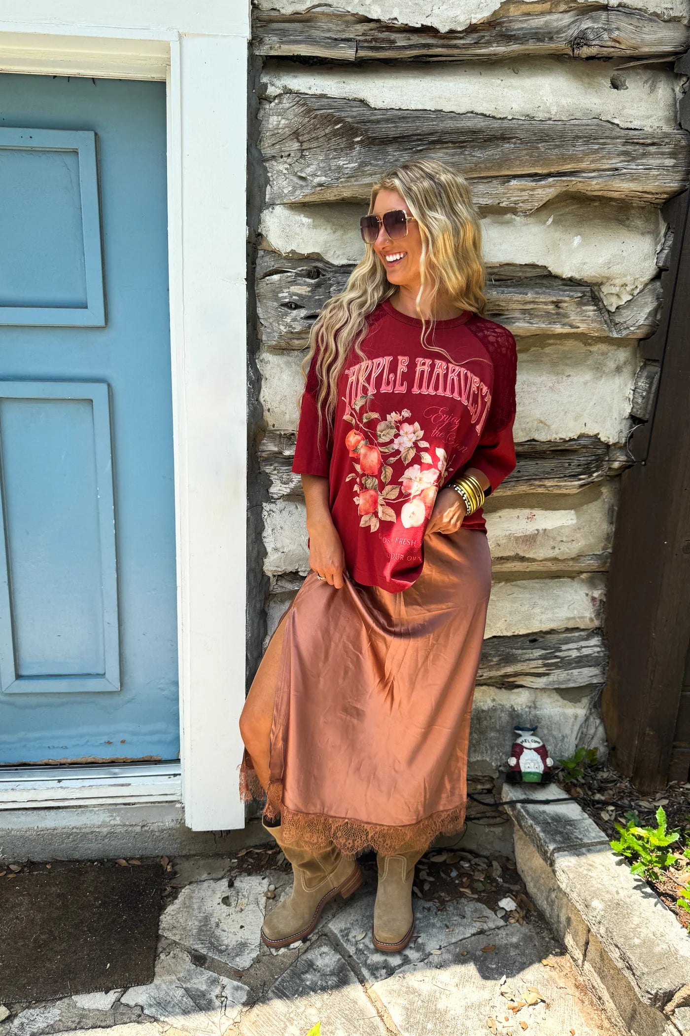 Fall Lace Graphic Tee PRE-ORDER