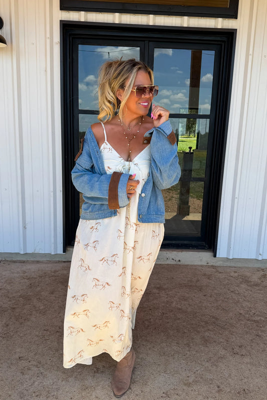 Western Charm Maxi Dress PRE-ORDER