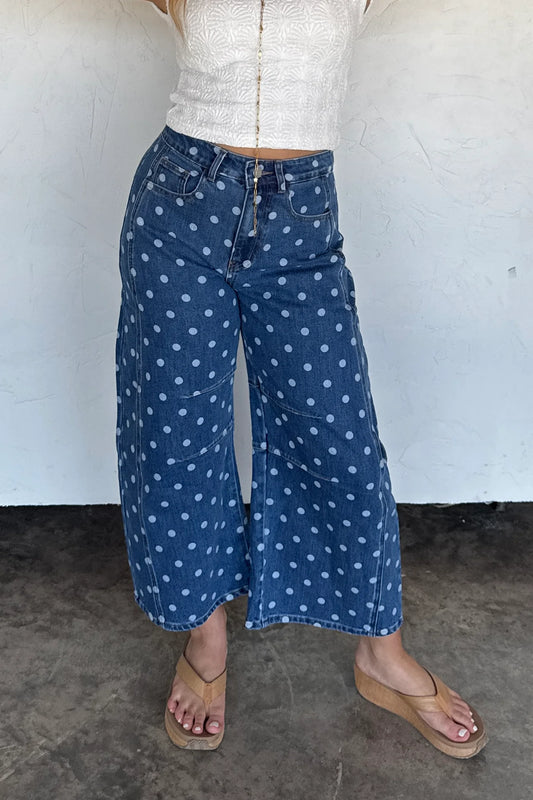 Darling Dot Barrel Jeans PRE-ORDER
