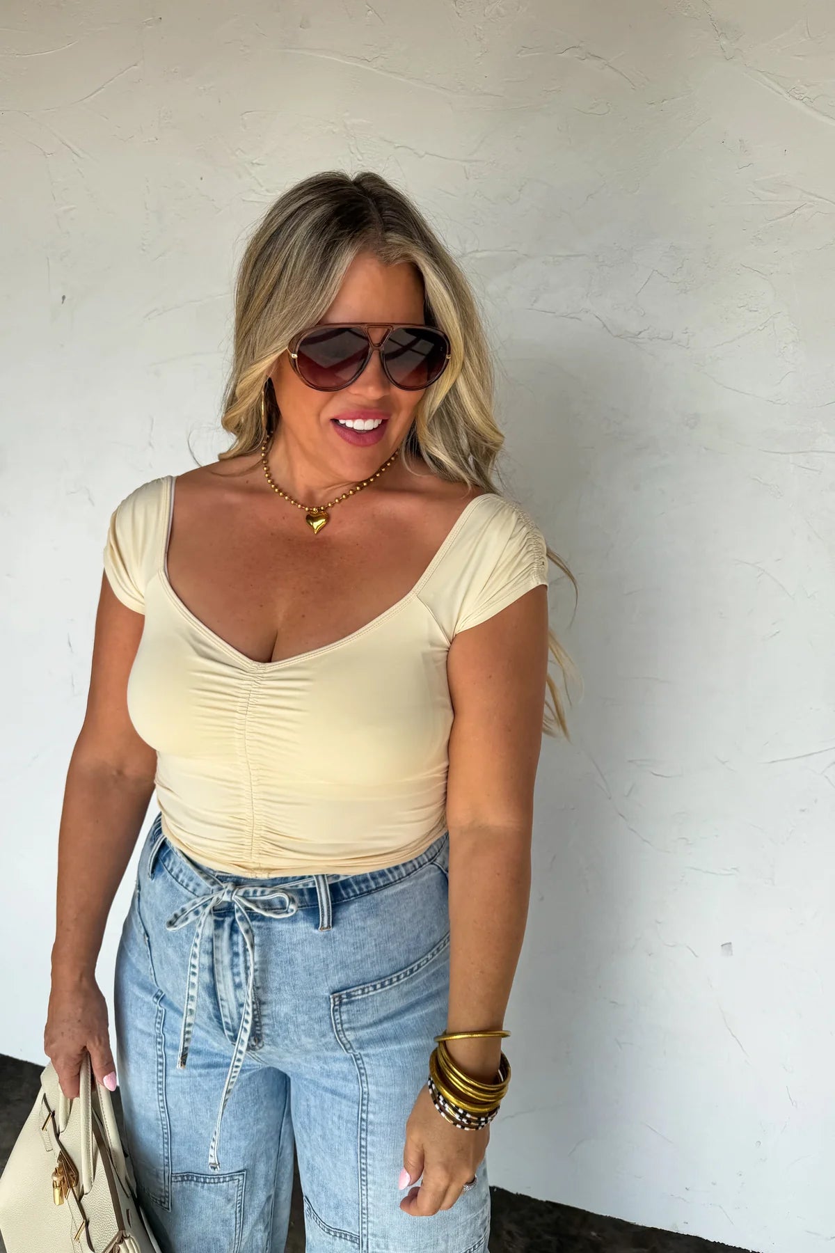 On the Go Cap-Sleeve Top PRE-ORDER