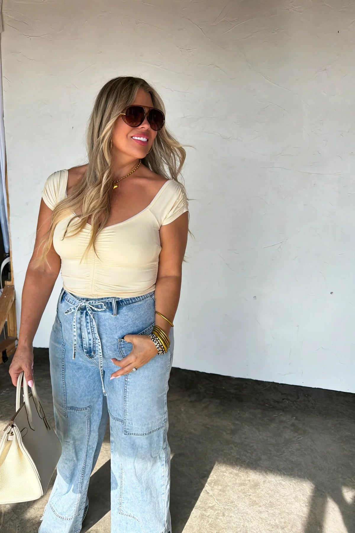 On the Go Cap-Sleeve Top PRE-ORDER