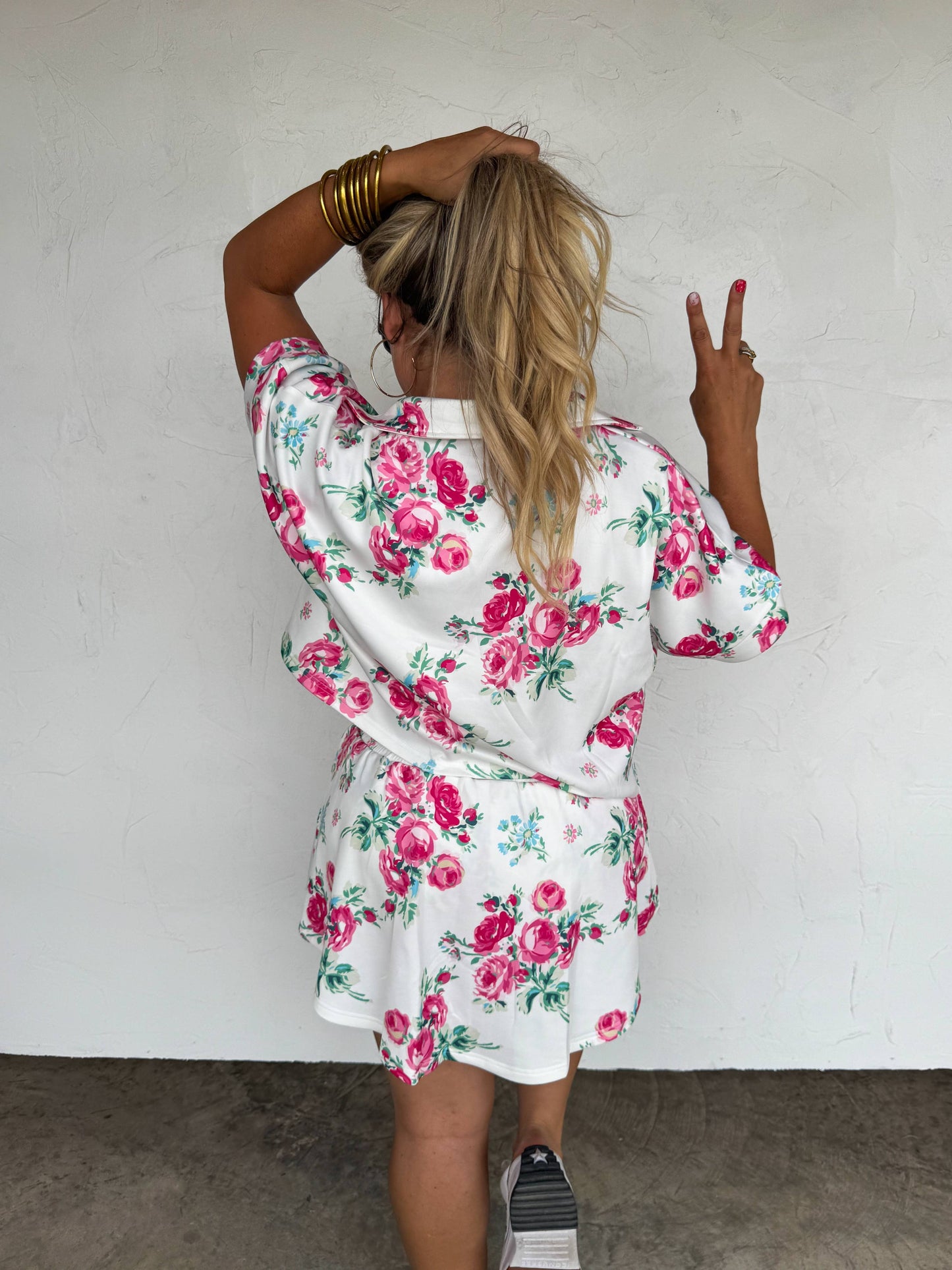 Kasey Floral Skort Set