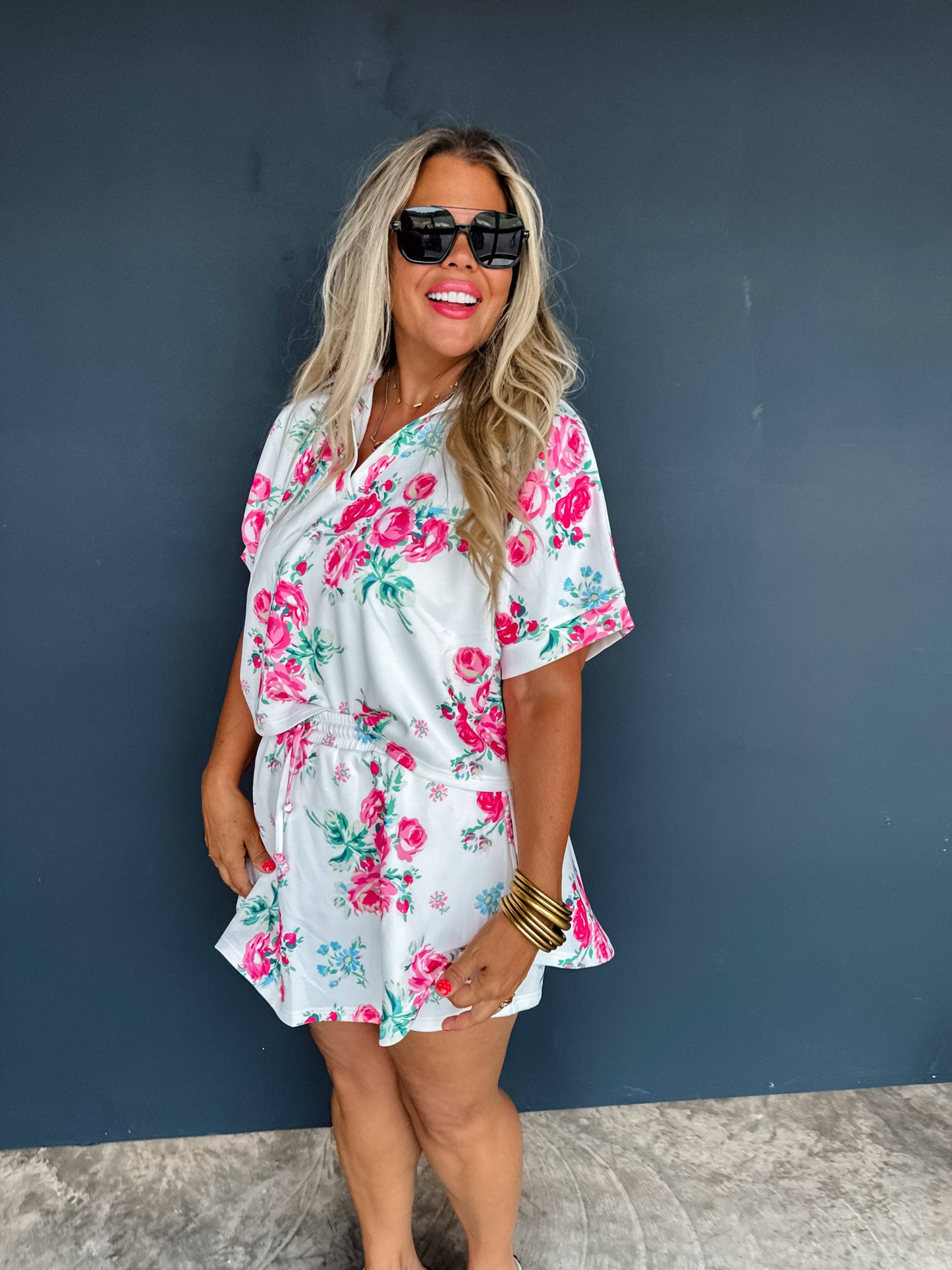 Kasey Floral Skort Set