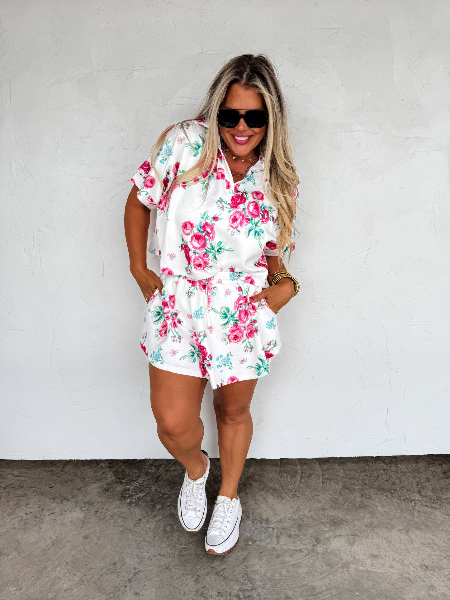 Kasey Floral Skort Set